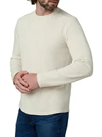 Tate Waffle-Knit Crewneck Top