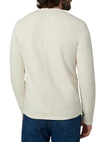 Tate Waffle-Knit Crewneck Top