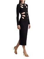 Anaria Cut Out Knit Midi-Dress