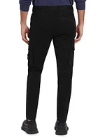 Stretch-Cotton Skinny Cargo Trousers