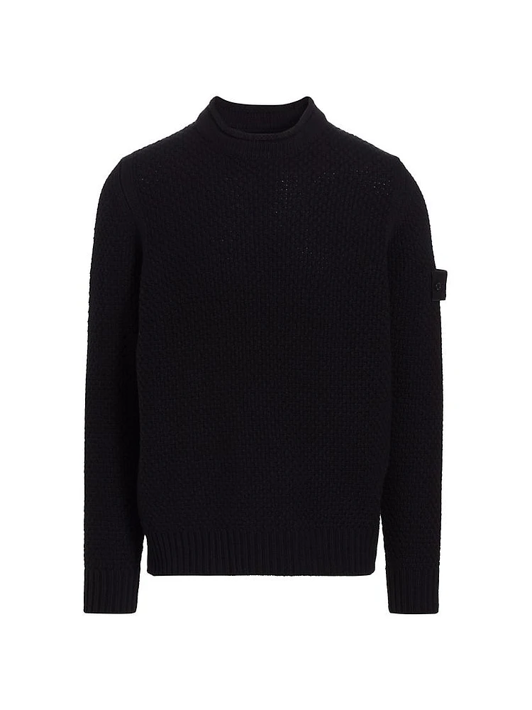 Wool Mock Turtleneck Sweater