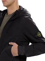 Hooded Zip-Front Jacket