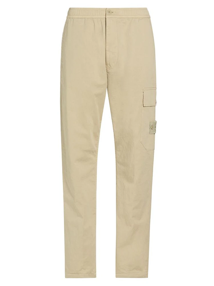 Stretch Cotton-Blend Cargo Pants