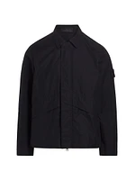 Cotton Zip-Front Overshirt