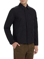 Cotton Zip-Front Overshirt