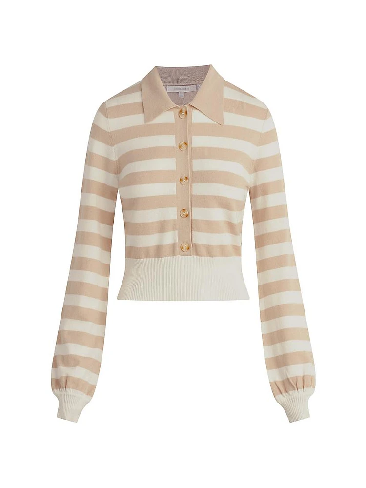 The Belle Striped Polo Top