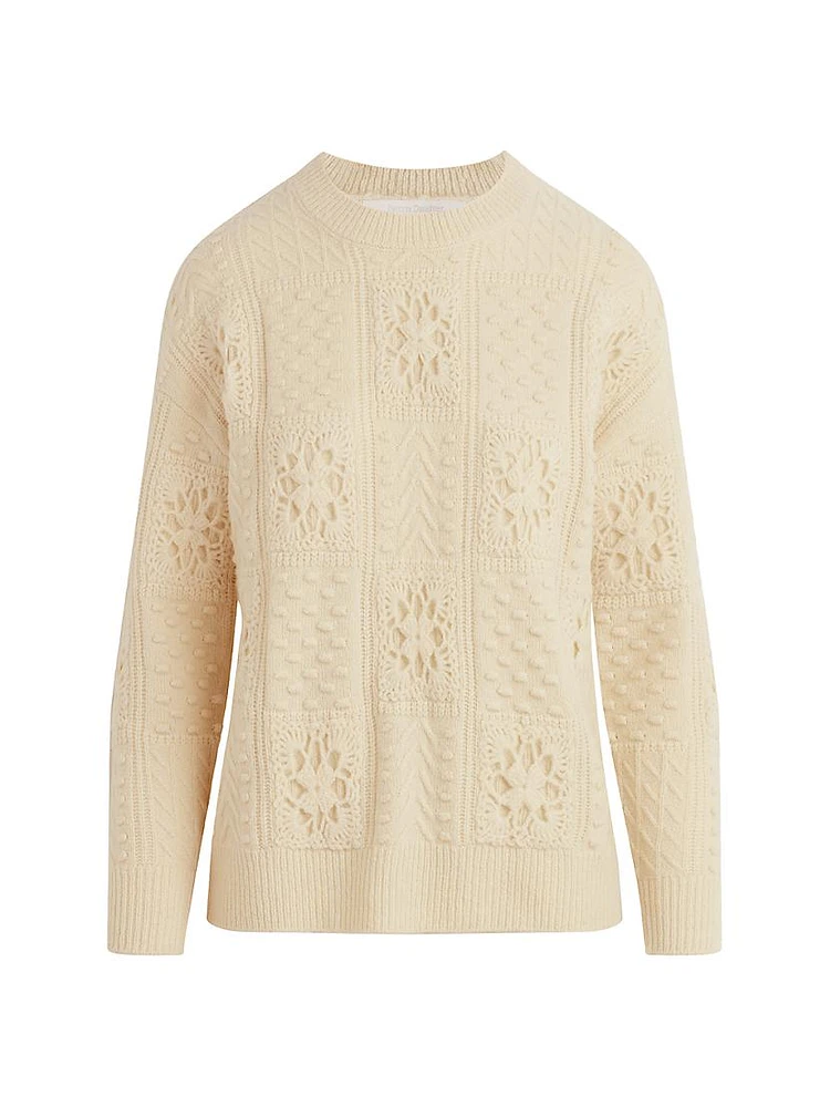 Jovie Wool-Blend Crewneck Sweater