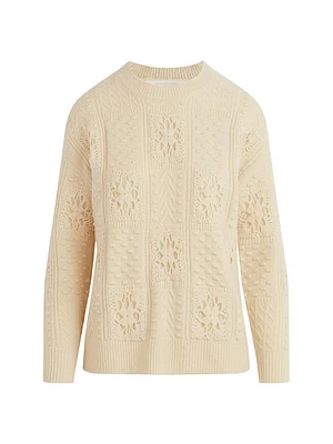 Jovie Wool-Blend Crewneck Sweater