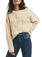 Jovie Wool-Blend Crewneck Sweater