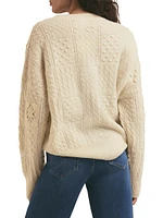 Jovie Wool-Blend Crewneck Sweater