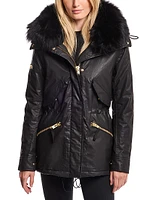 Devon Shearling-Trimmed Coat