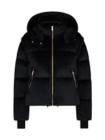 Misti Gold Velour Down Puffer Jacket