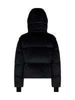 Misti Gold Velour Down Puffer Jacket