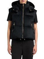 Misti Gold Velour Down Puffer Jacket