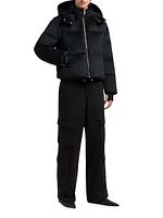 Misti Gold Velour Down Puffer Jacket