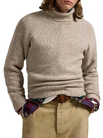 Heavyweight Wool-Blend Knit Turtleneck Sweater