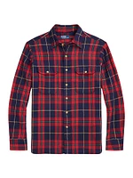 Flannel-Clrnrelbps-Long Sleeve-Sport Shirt