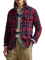 Flannel-Clrnrelbps-Long Sleeve-Sport Shirt