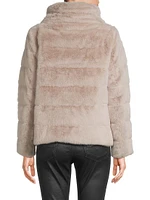 Faux-Fur Down Puffer Jacket