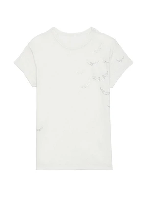 Anya Wings Crystal-Embellished T-Shirt