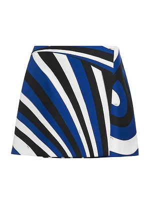 Parade Silk Twill Miniskirt