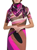 Geometric Silk Scarf