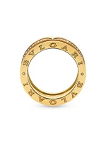 B.zero1 18K Yellow Gold & 0.43 TCW Diamond 3-Band Ring