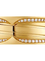 B.zero1 18K Yellow Gold & 0.43 TCW Diamond 3-Band Ring