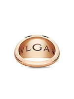 Cabochon 18K Rose Gold Ring