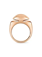 Cabochon 18K Rose Gold Ring