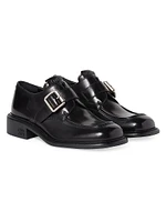 30MM Leather Buckled Monk Strap Shoes