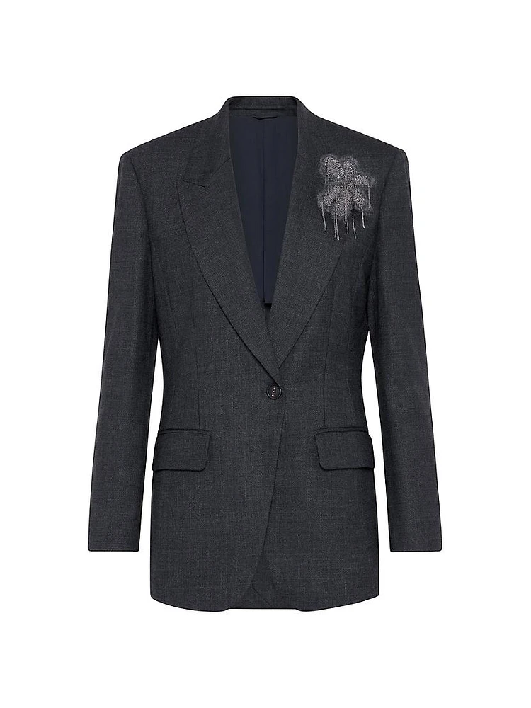 Comfort Virgin Wool Grisaille Blazer