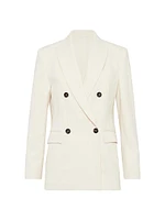 Cotton and Virgin Wool Blazer