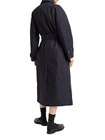 No Fade Denim Trenchcoat with Thermore® Padding