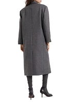 Virgin Wool Coat with Monili