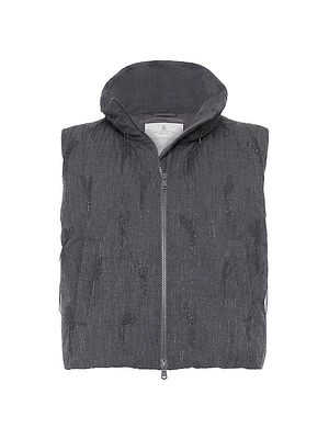 Tropical Luxury Wool Down Vest