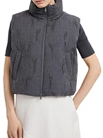 Tropical Luxury Wool Down Vest