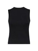 Cotton Ribbed Jersey Top