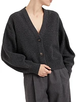 Sparkling Cashmere and Wool Cardigan