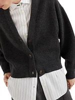 Sparkling Cashmere and Wool Cardigan