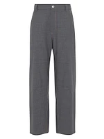 Tropical Luxury Wool Soft Curved Trousers