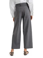 Tropical Luxury Wool Soft Curved Trousers