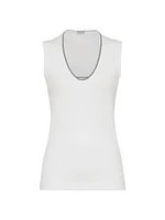 Comfort Cotton Ribbed Jersey Top