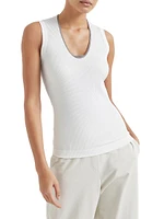 Comfort Cotton Ribbed Jersey Top