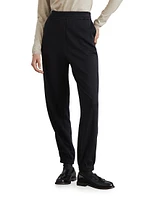 Cotton and Silk Interlock Track Trousers