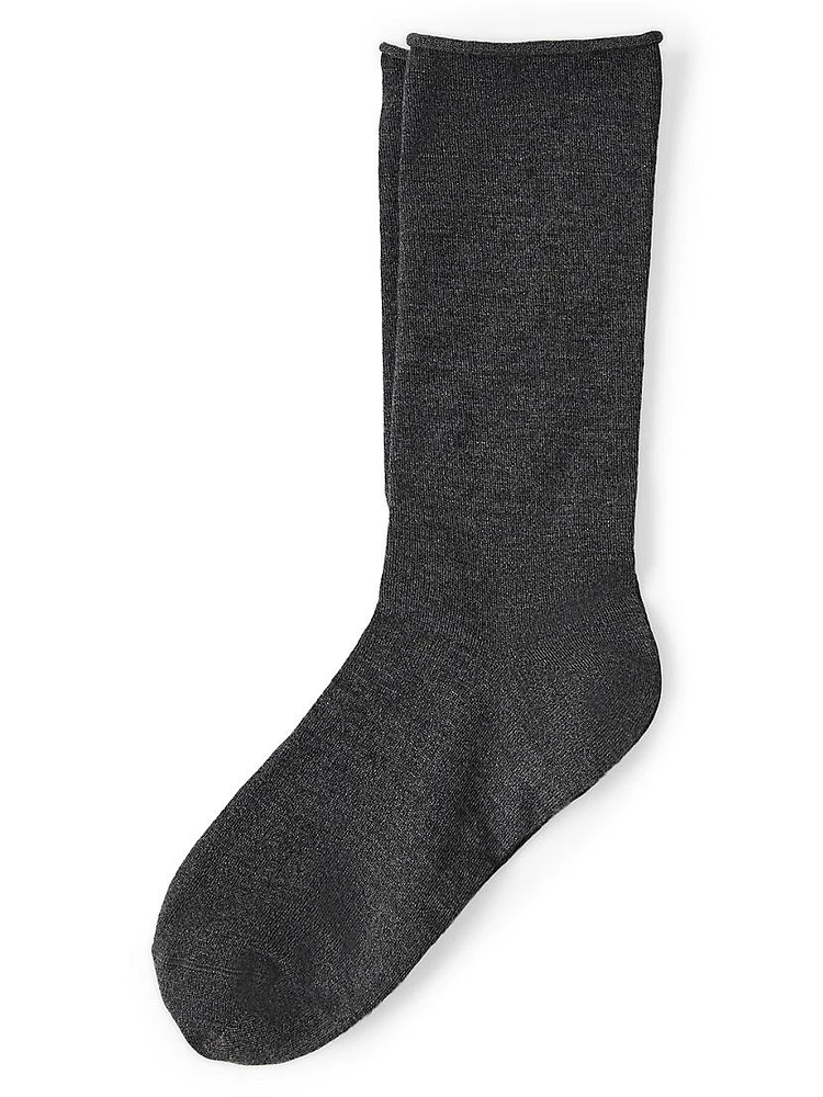 Stretch Cashmere Knit Socks