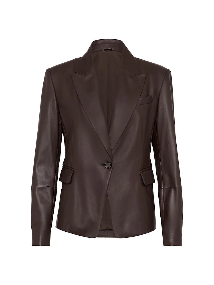 Nappa Leather Jacket with Monili