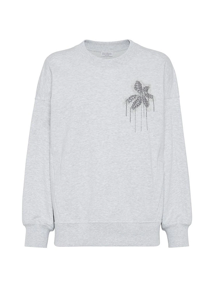 Stretch Cotton Lightweight Sweatshirt