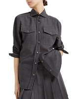 Virgin Wool Organza Shirt