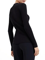 Ribbed Wool Jersey Top